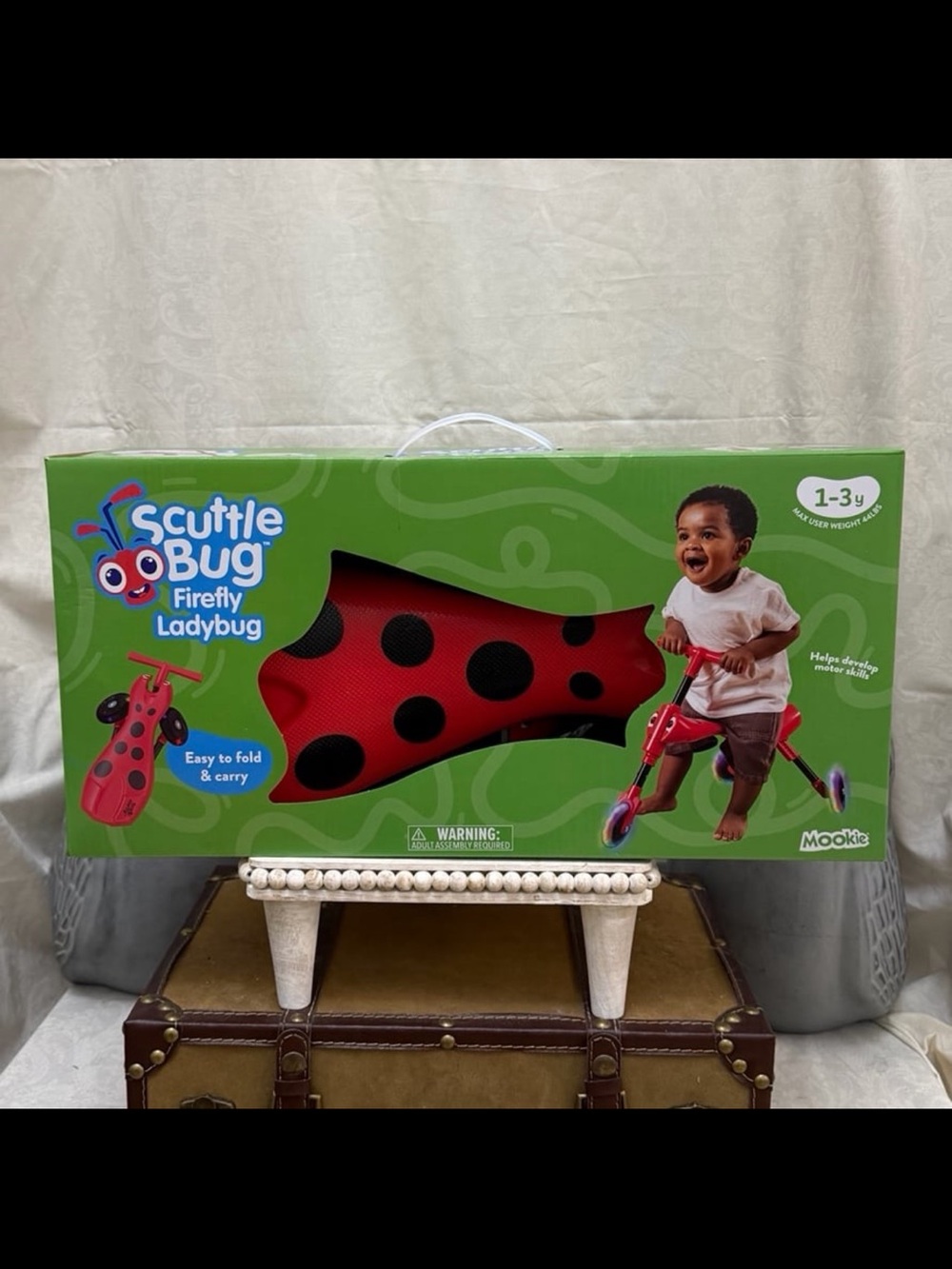 ⚡️⭐️Mookie Scuttle Bug Firefly Ladybug Ride On Toy